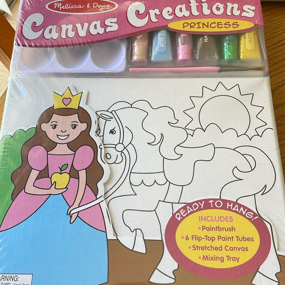 Melissa & Doug Canvas Creations Princess Ages 5+ NEW